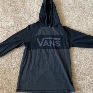Vans long sleeve black and grey